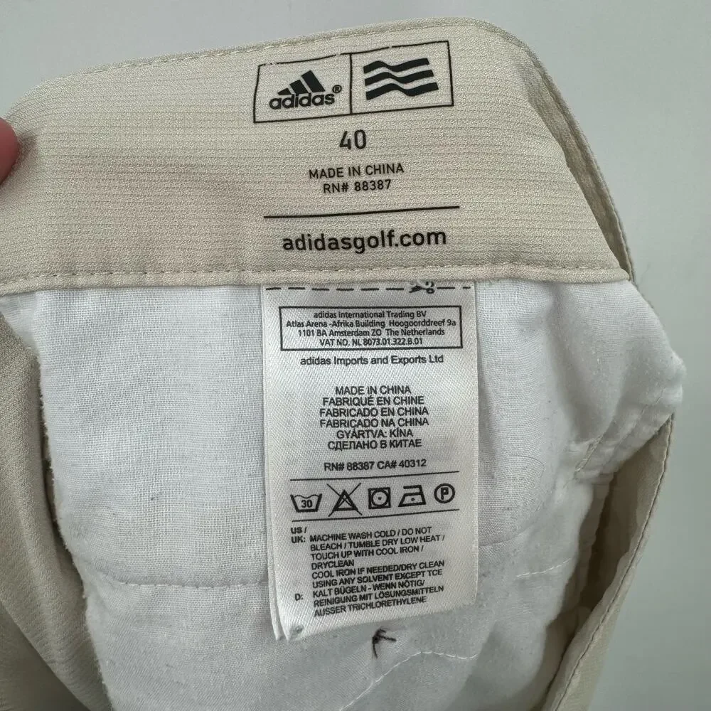 Adidas tan gold shorts